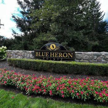 Blue Heron Subdivison Signage in Northville Michigan